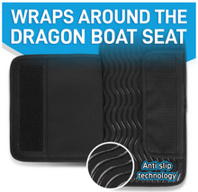 Load image into Gallery viewer, Dragon Boat Seat Pad with Secure Strap and Storage Pockets - IDBF Approved
